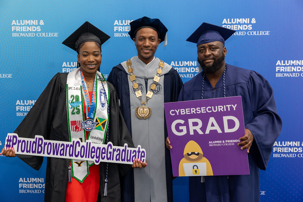 President Alston and students